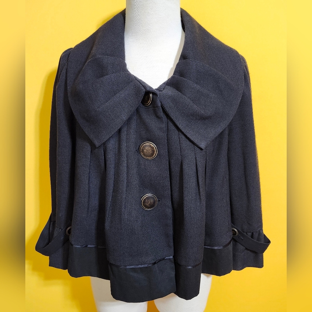 Development by Erica Davies Disigner Blazer Baby Doll Wool Jacket Size 6 USA
